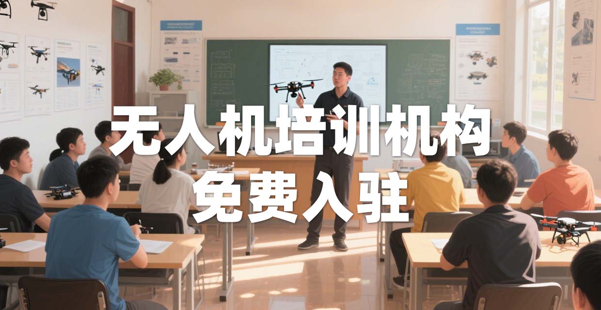 无人机培训机构免费入驻